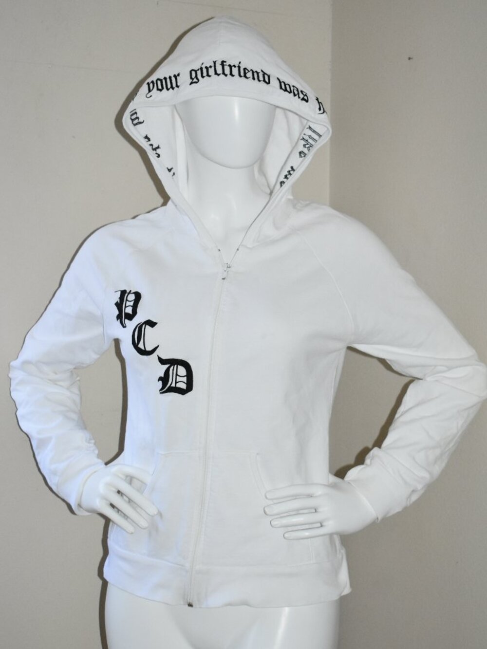 PUSSYCAT DOLLS DON'T CHA WISH YOUR GIRLFRIEND WAS HOT LIKE ME HOODIE size S / M